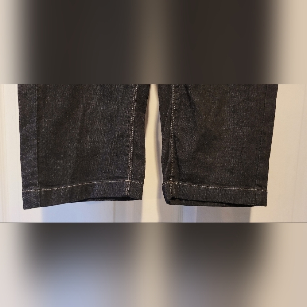 $99 Women's White House Black Market Crop Leg Dark Wash Denim Jeans Size 8 WHBM - Picture 3 of 12